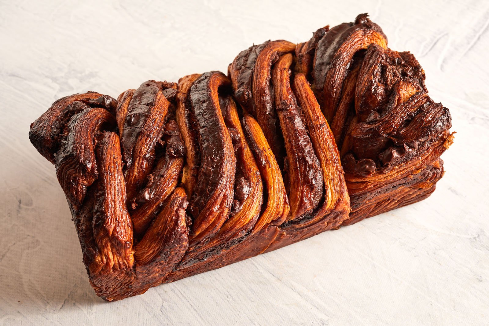 A loaf of chocolate babka