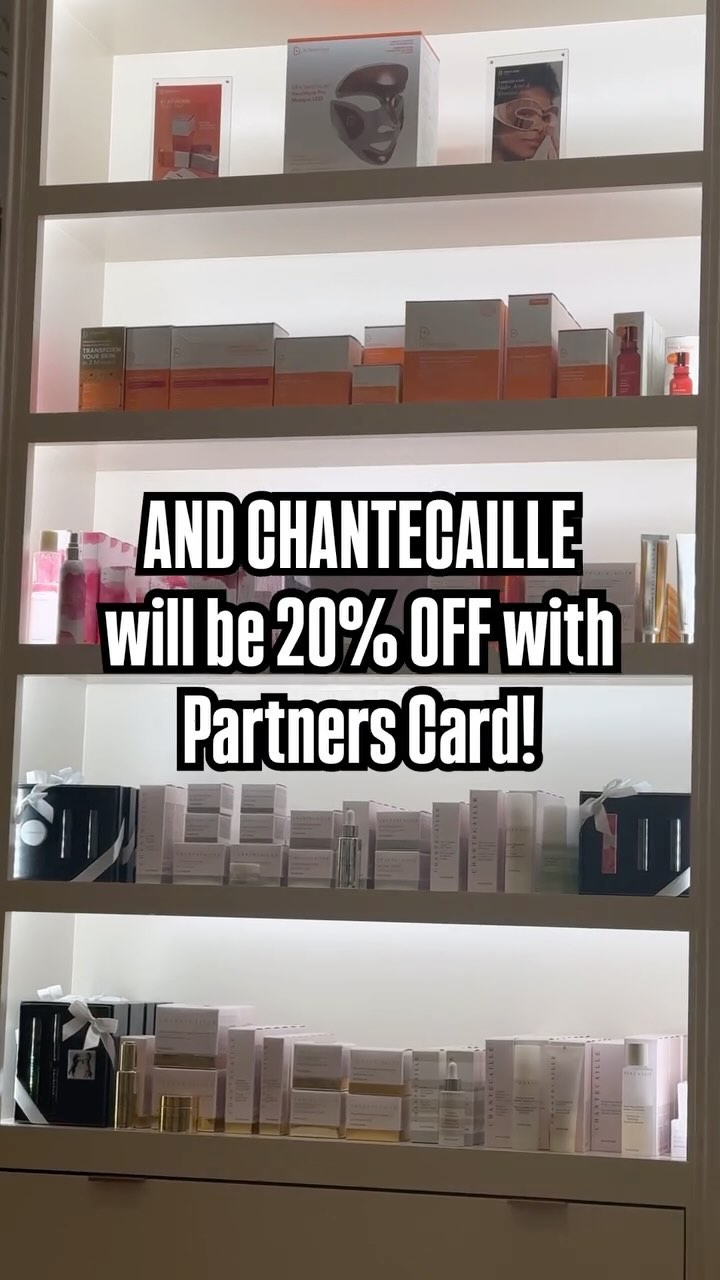 Partners Card starts October 25th through November 3rd, 2024!🗓️

For the first time ever,  Cerón will be having 20% off on selected luxury skincare brands from Chantecaille, Dr. Gross and Eminence! 

Receive 20% off on any luxury hair product or holiday sets from Kerastase, Leonor Greyl and Milbon. 

Which products will you be picking up with Partners Card? 🛍️