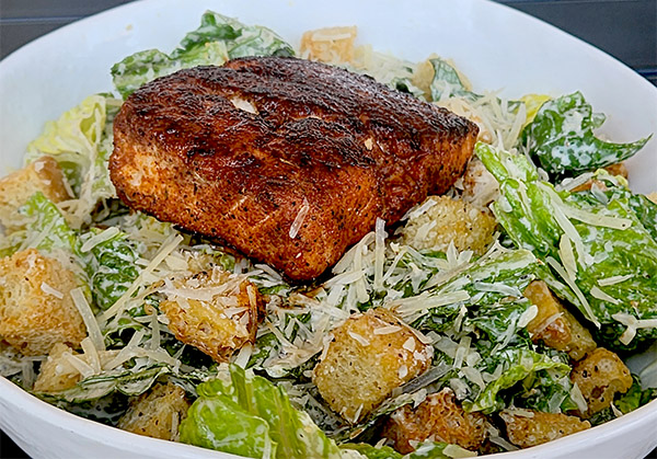 salmon caesar salad