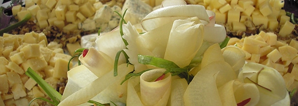 Table set up with flowers